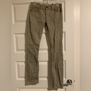 Men’s Rude Skinny Khaki Jeans (wrinkles discussed below)